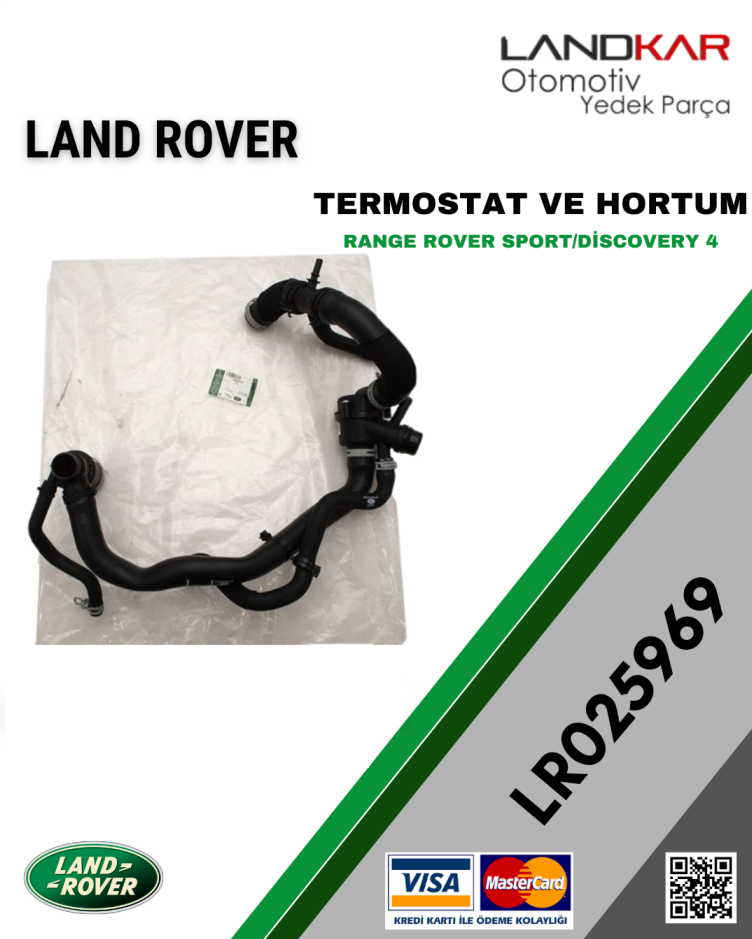 LR025969 TERMOSTAT VE HORTUM 3.0 DİZEL