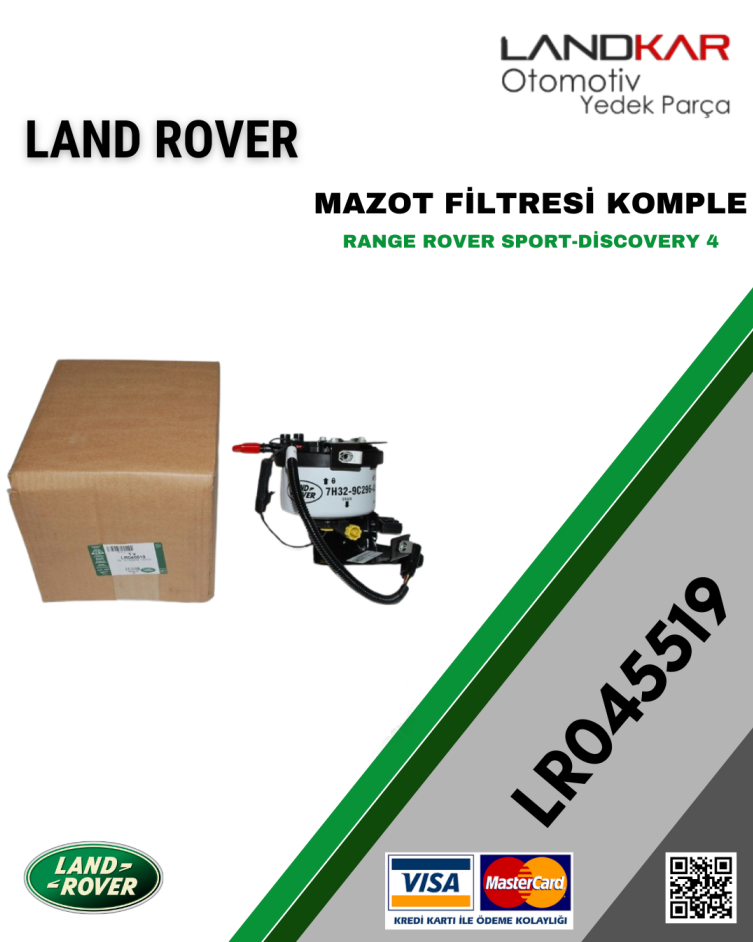 LR045519 MAZOT FİLTRESİ KOMPLE 3.0 DİZEL