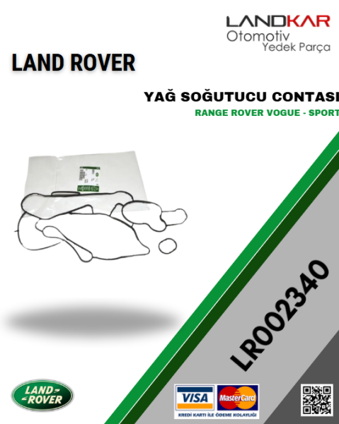 LR002340 YAĞ SOĞUTUCU CONTASI 3.6 DİZEL