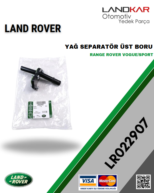 LR022907 YAĞ SEPERATÖR ÜST BORU RANGE ROVER VOGUE/SPORT